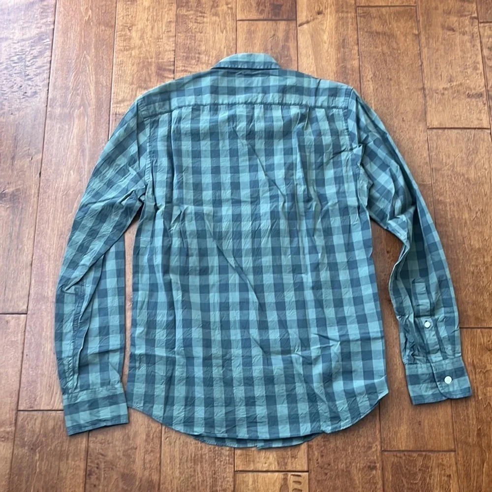 J Crew Plaid Button Down Casual Shirt Slim Fit Size S